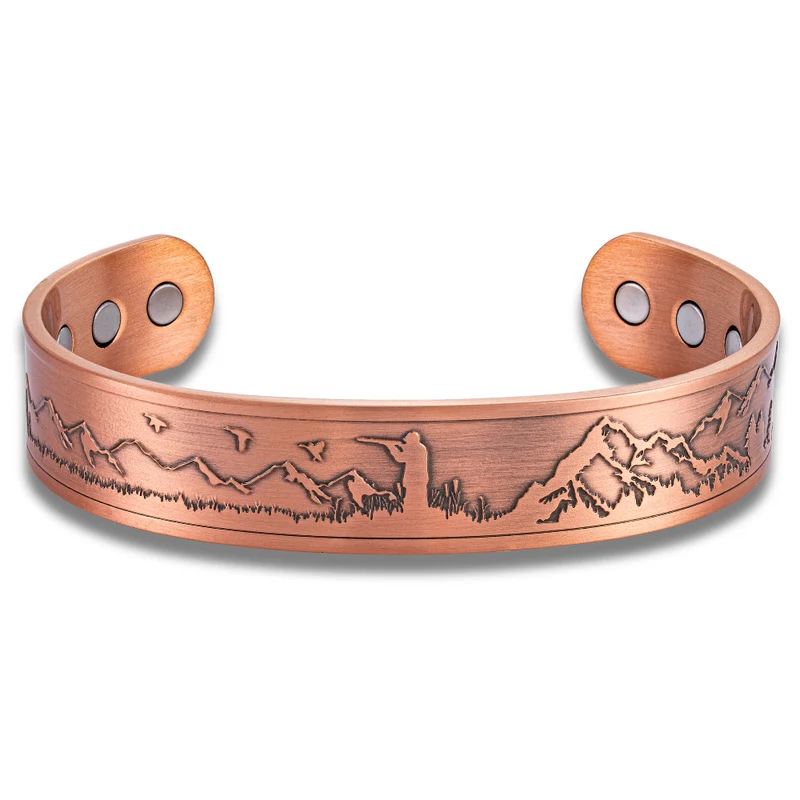Healthway Copper Bangle Bracelet - Hunter