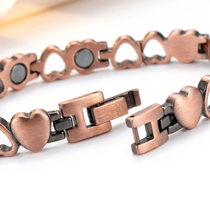 Heart Pure Copper Magnetic Anklet (VIP)