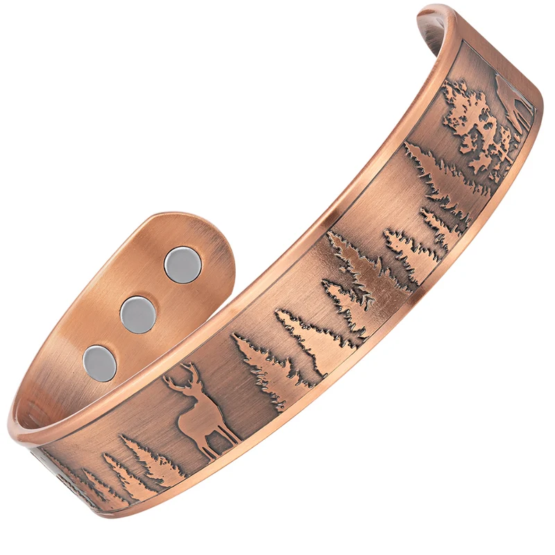 Healthway Copper Magnetic Bangle Bracelet - Deer