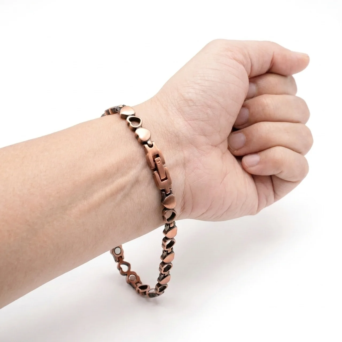 Heart Pure Copper Magnetic Anklet (VIP)